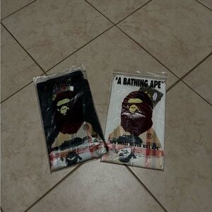 Bape Men's Shirts - Black and White